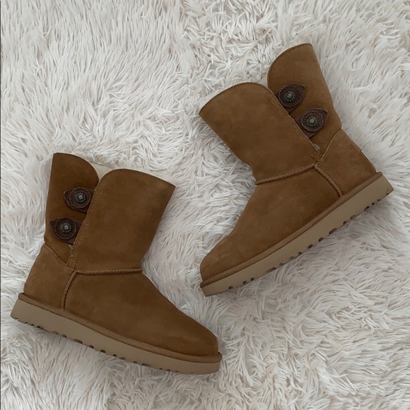 UGG Marciela 2 genuine shearling chestnut boot - Picture 6 of 7